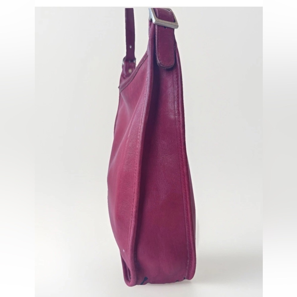 Vintage Coach Red Andrea Leather bucket bag Purse * Flaws - Picture 5 of 15